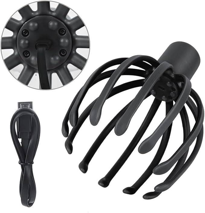 Electric Scalp Massager with 3 Modes, 360 Degree Head Massager, Cordless - Image 7