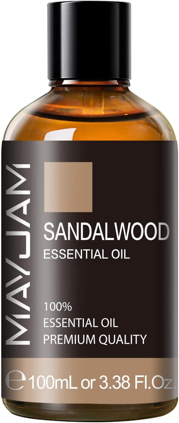 Sandalwood Essential Oil, 3.38FL.OZ Pure Essential Oils by MAYJAM, Large Volume - Image 2