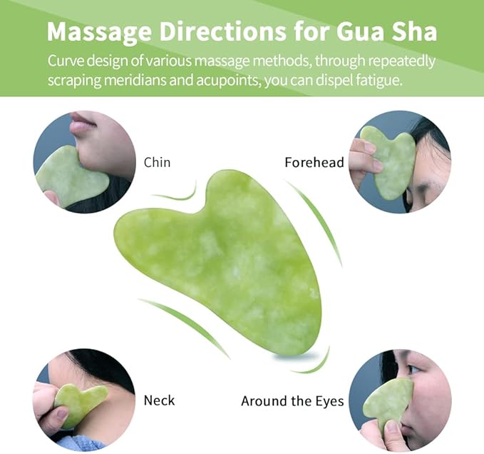 AECW 3-in-1 Natural Jade Roller and Gua Sha Set - Image 7