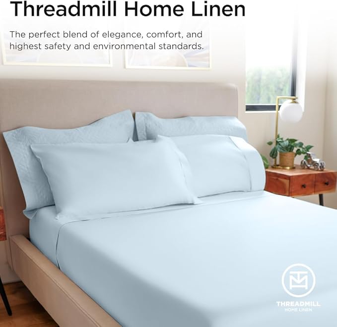 Threadmill Luxury 800 Thread Count California King 100% Cotton Sheets - Image 8