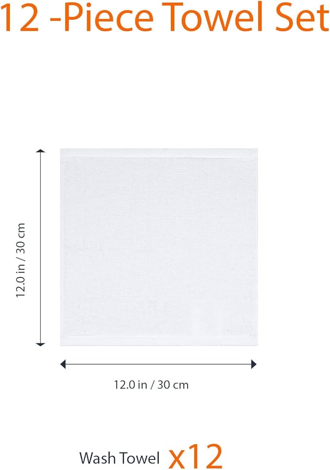 Amazon Basics Cotton Washcloths, Lightweight Quick-Dry, Absorbent Face and Body - Image 5