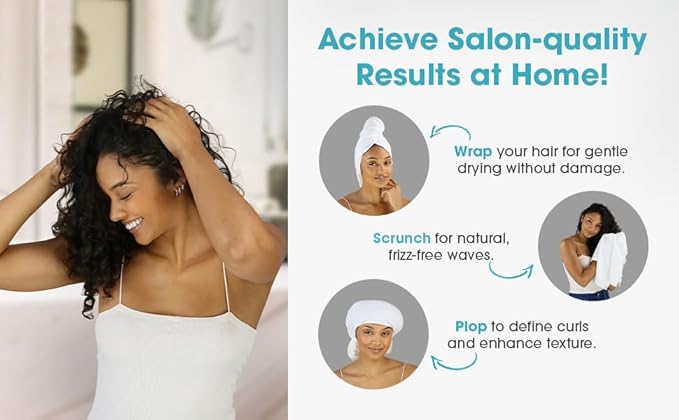 Hair RePear The Ultimate Hair Towel – Standard 21" x 44" Cotton Hair Towel - Image 7