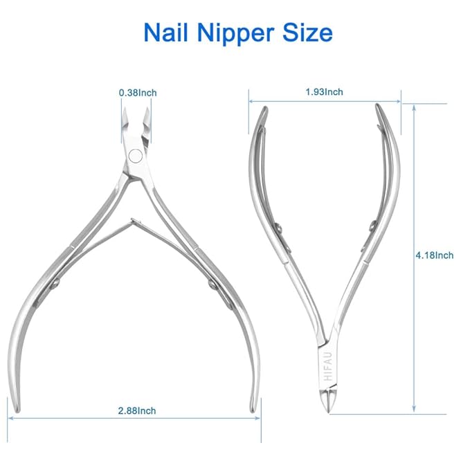 Professional Manicure Tools Set, Stainless Steel Cuticle Nipper, Upgrade Gel - Image 6