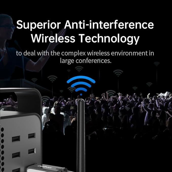 ASING 980ft Ultra-Long Distance Wireless and USB Laser Presentations Remote Control,Slide Advancer with Laser Pointer, PowerPoint Remote, Presenter Clicker for Mac, Ipad,Glass Board, Laptop & Keynote