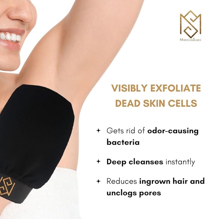 Exfoliating Glove Kessa Mitt Body Scrubber – Dead Skin Remover Shower Glove - Image 9
