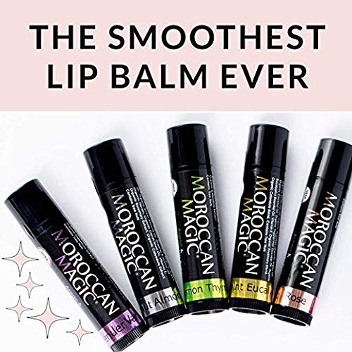 Moroccan Magic Organic Unscented Lip Balm 3 Pack | Ultra-Hydrating Argan Oil - Image 8