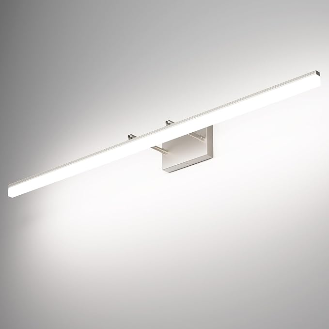 Aipsun 48inch Brushed Nickel Bathroom Llight Fixtures LED Vanity Light by Aipsun