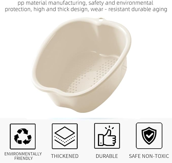 Foot Soaking Tub Sturdy Soaking Feet Bucket Large Size Foot Basin Thickened - Image 5