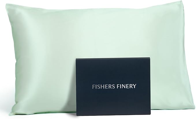 Fishers Finery 25mm 100% Pure Mulberry Silk Pillowcase by FishersFinery
