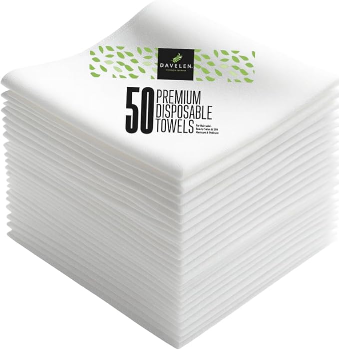 DAVELEN Disposable Large Luxury Towels Spa and Salon Quality Softness by DAVELEN