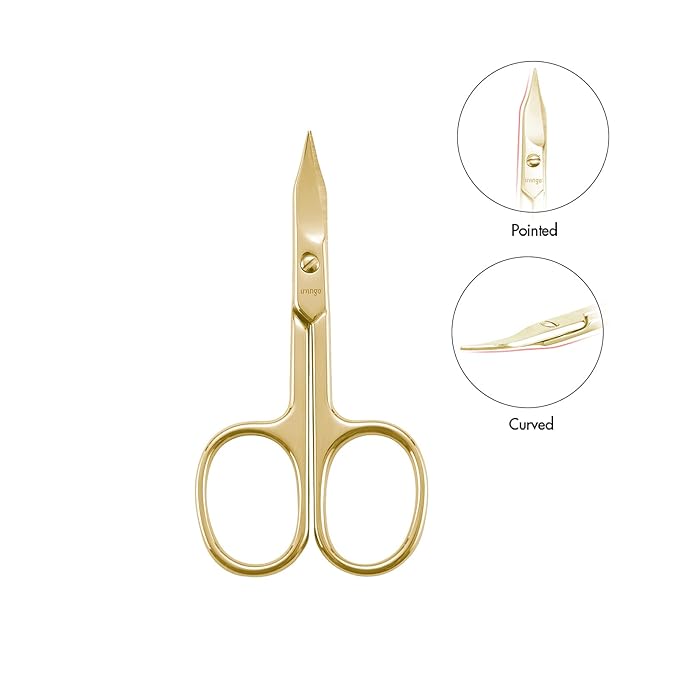 LIVINGO Sharp Curved Nail Cuticle Scissors, Premium Stainless Steel Blade - Image 5