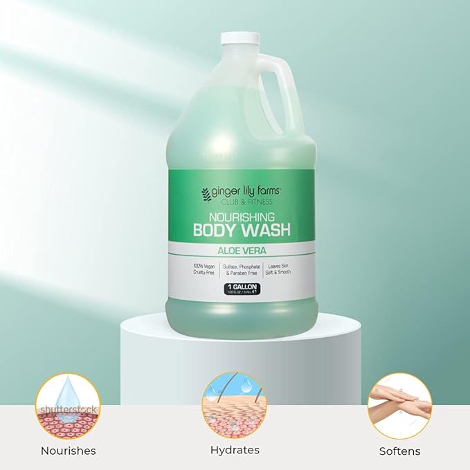 Ginger Lily Farms Club & Fitness Nourishing Body Wash, 100% Vegan & Cruelty-Free - Image 5