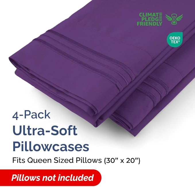 Queen Pillow Cases Set of 4 - Image 2
