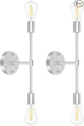 FadimiKoo 2-Light Brushed Nickel Bathroom Vanity Light by FadimiKoo