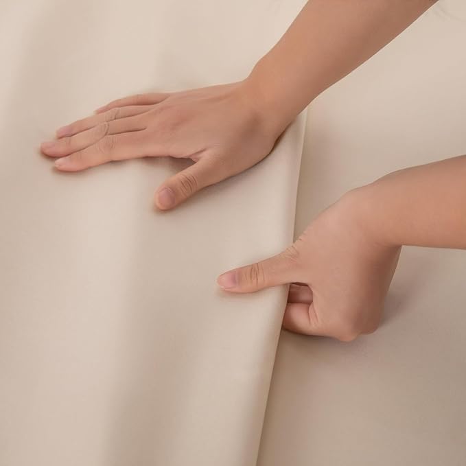 Queen Flat Sheet Only， 90x102Inch Beige - Image 5