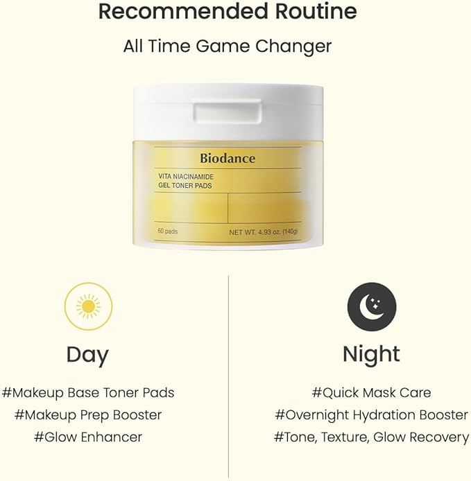 Biodance Vita Niacinamide Gel Toner Pads, Dark Spot Corrector, Evening Skin Tone - Image 9