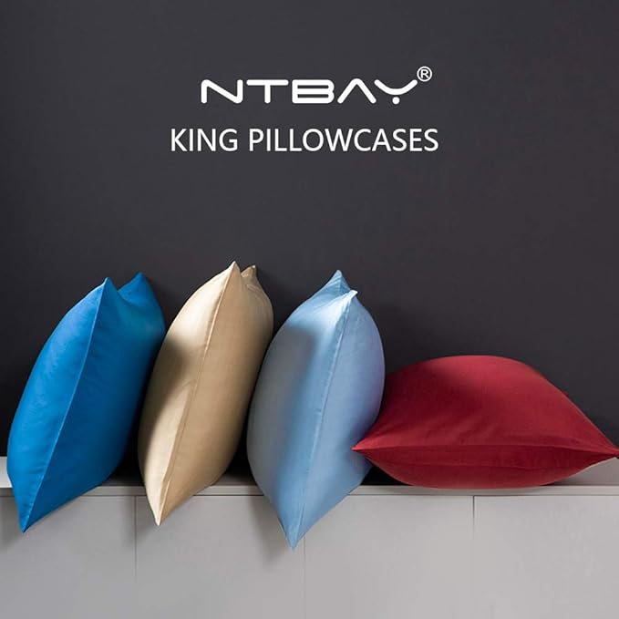 NTBAY King Microfiber Pillowcase Set - Image 4
