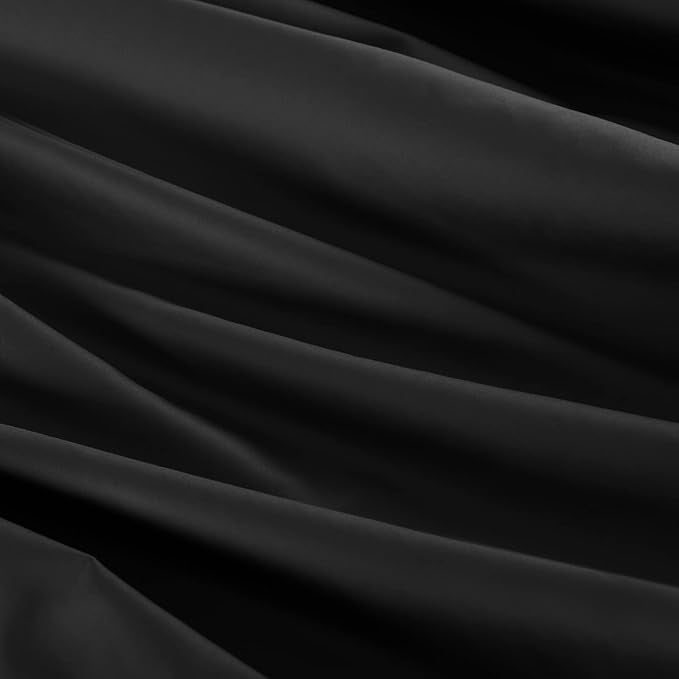 100% Egyptian Cotton Fitted Sheet Twin Size Black, 600 Thread Count, 8-16" Deep - Image 8