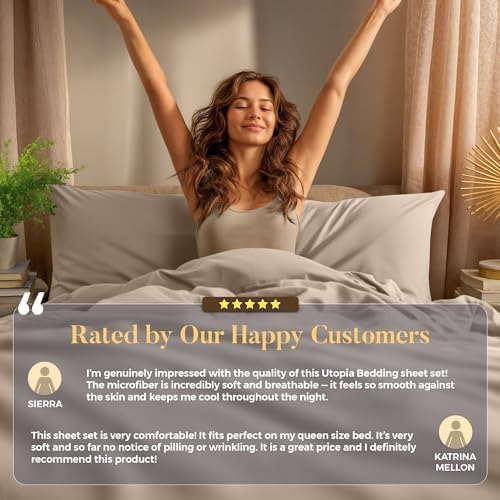 Utopia Bedding King Size Sheet Set – 4 Piece Bed Sheets, Soft and Breathable - Image 7