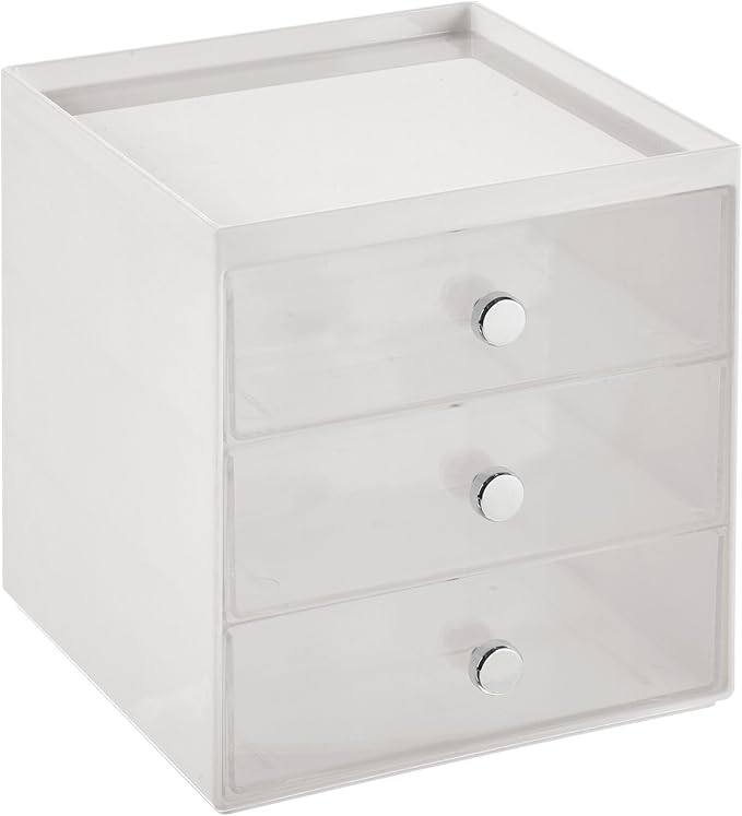 mDesign Plastic 3 Drawer Organizer - Image 7