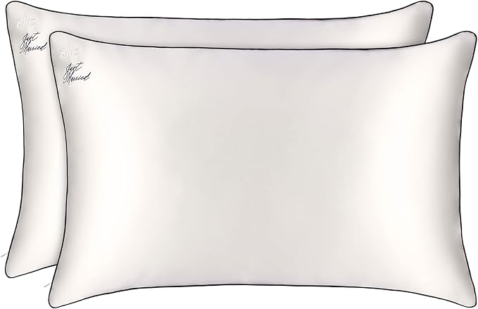 slip The Original Just Married Pillowcase Set | 100% Pure Mulberry Silk | Soft by SLIP