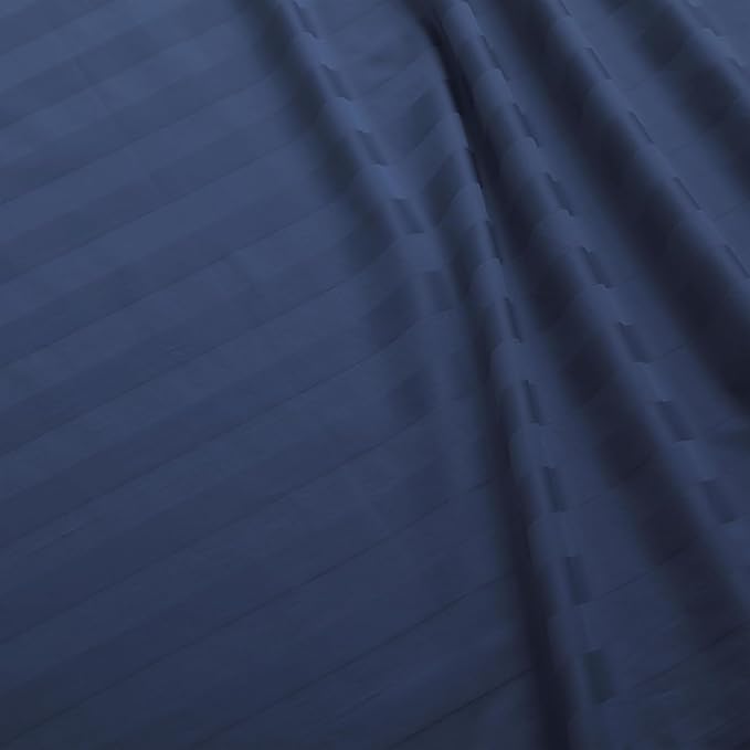 Flat Sheet Only Twin Size, 400 TC 100% Egyptian Cotton Flat Sheet Striped - Image 3