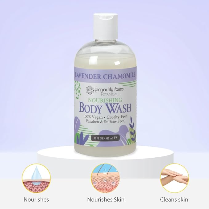 Ginger Lily Farms Botanicals Nourishing Body Wash, 100% Vegan & Cruelty-Free - Image 5