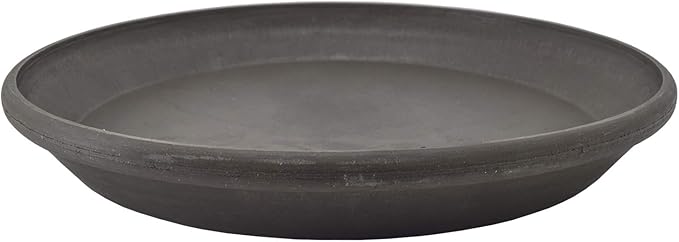 PSW Pot Collection AP25DC 10-inch Plastic/Stone/Wood Composite Plant Saucer by PSW