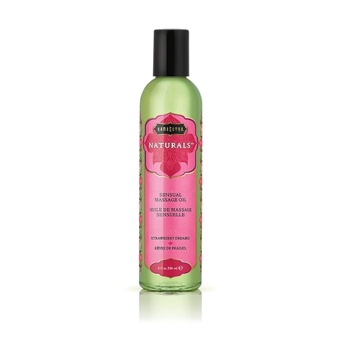 KAMA SUTRA Naturals Massage Oil Strawberry Dreams 8 fl oz by KAMASUTRA