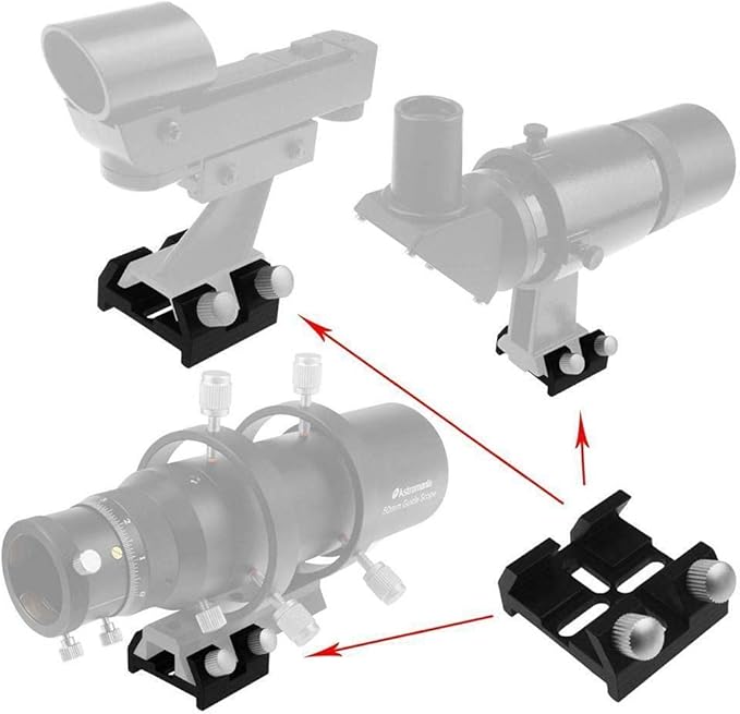 Universal Dovetail Base for Finder Scope, Ideal Optical Telescope Finderscope Mount Bracket for Installation of Finder Scope Green Laser Pointer Bracket