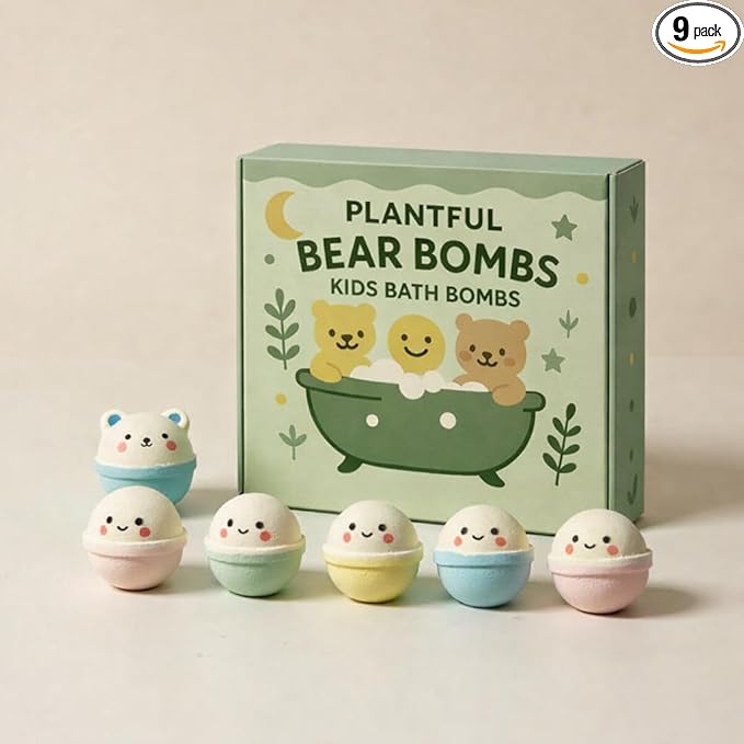 Plantful™ Natural Bath Bomb for Kids, Bubble podz, Fluffy Foam soap, Holiday by Plantful%E2%84%A2BodyCare