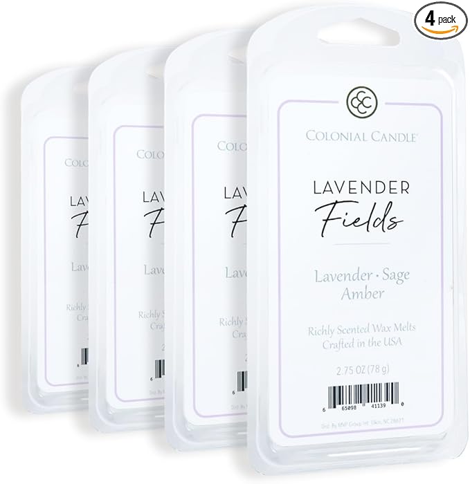 Colonial Candle Lavender Fields Scented Wax Melts, Wax Melt Warmer Cubes by ColonialCandle