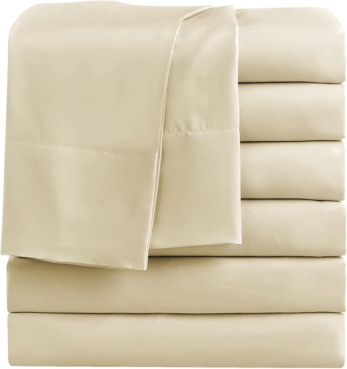 FreshCulture Queen Flat Sheets Only, Soft Microfiber Bedding Sheets by FreshCulture