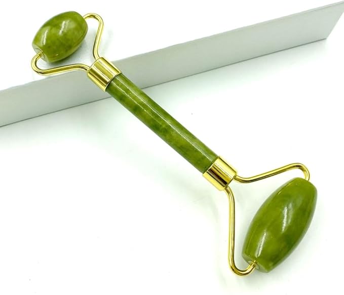 Natural Jade Facial Massage Roller and Gua Sha Set, Traditional Chinese Beauty - Image 2