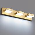 SineRise LED Modern Bathroom Vanity Light Fixtures, Matte Gold Modern Acrylic by SINERISELIGHTING