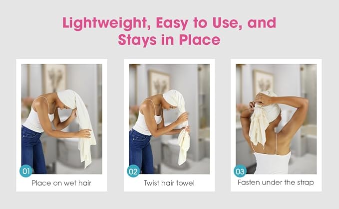 Hair RePear The Ultimate Hair Towel – Generous 29" x 45" Premium Cotton Hair - Image 5