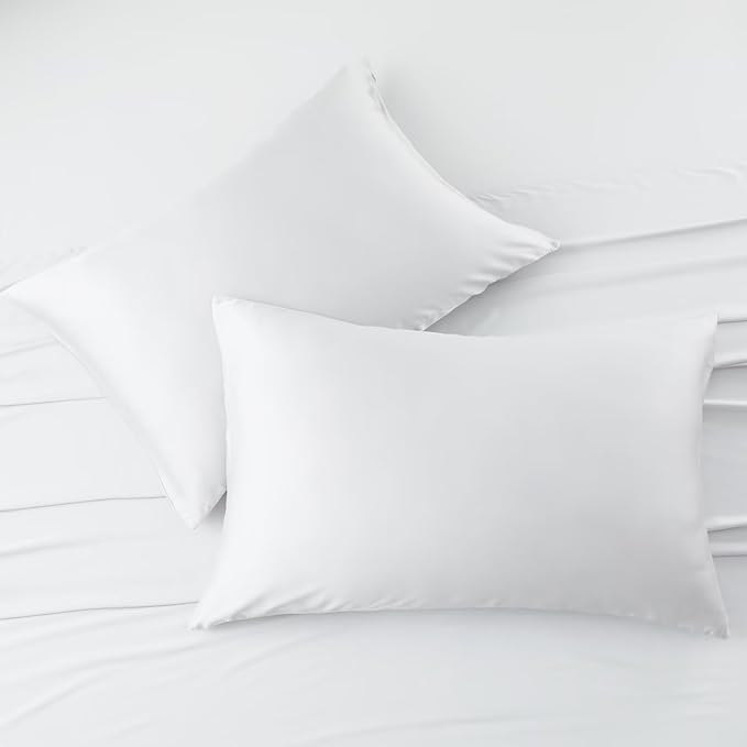 4 Pack Cooling Pillow Cases, Viscose Derived from Bamboo Pillow Protectors - Image 7