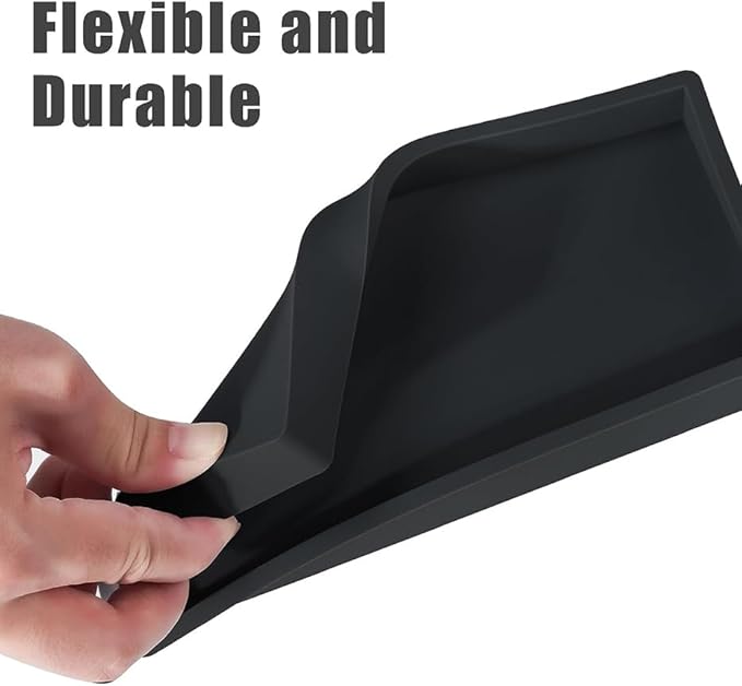 2PCS 7.87” L x 3.93” W Silicone Soap Dispenser Trays, countertop Tray - Image 2