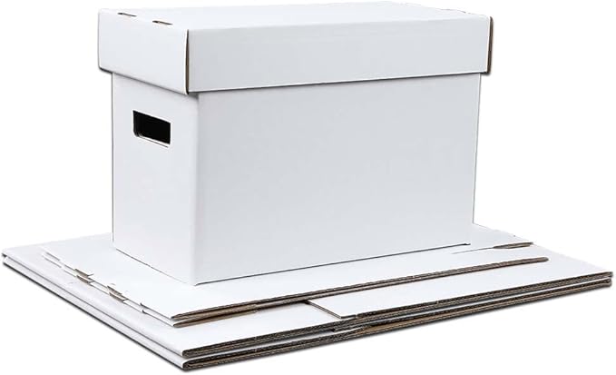 ANDPLAY 3 PCS Comic Book Storage Comic Book Box Holds 150-175 Comics Collapsible and Stackable Comic Short Box Moistureproof Comic Box Stackable Archival Cardboard