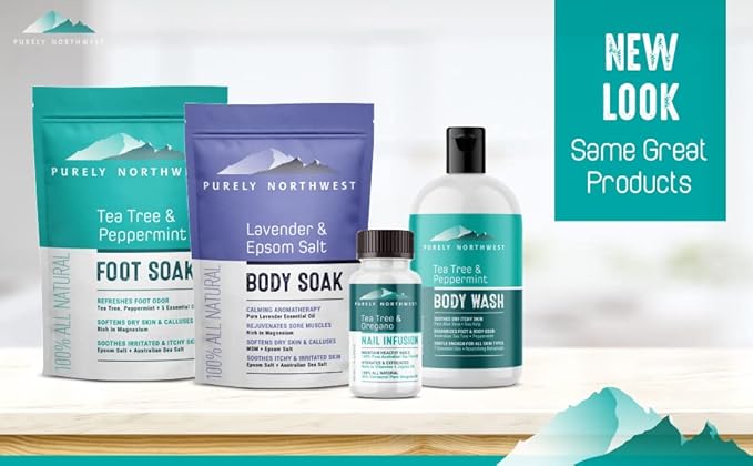 Purely Northwest-Tea Tree, Peppermint, MSM & Epsom Salt Foot Soak-for Stubborn - Image 9
