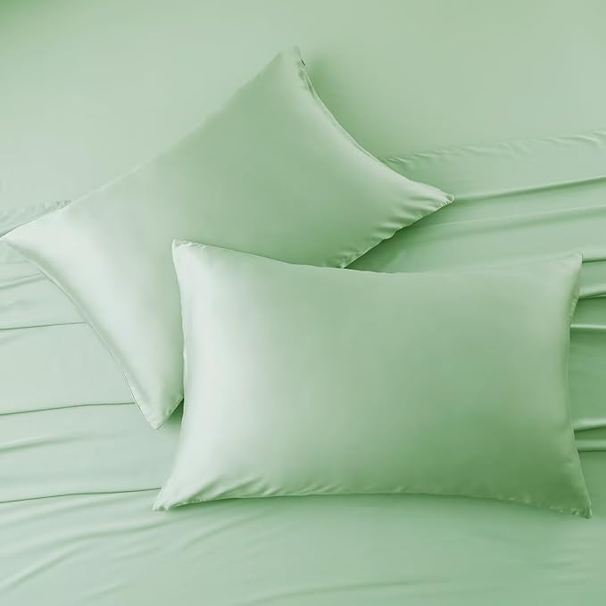 4 Pack Cooling Pillow Cases, Viscose Derived from Bamboo Pillow Protectors King - Image 5