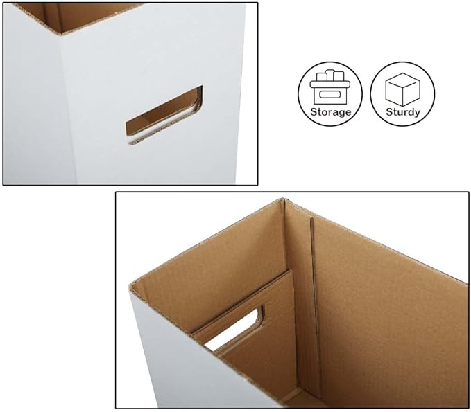 ANDPLAY 3 PCS Comic Book Storage Comic Book Box Holds 150-175 Comics Collapsible and Stackable Comic Short Box Moistureproof Comic Box Stackable Archival Cardboard