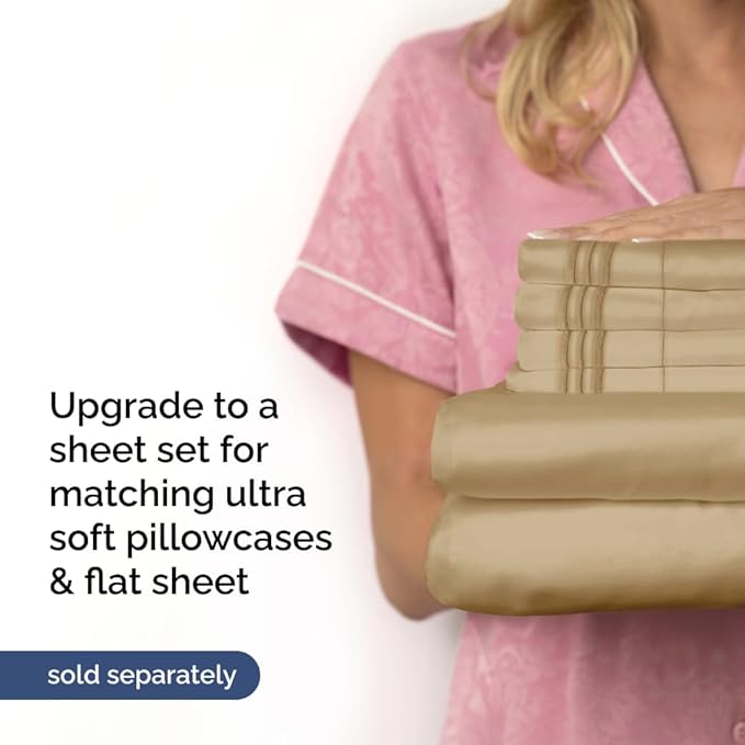 Extra Deep California King 400 Thread Count Cotton Fitted Sheet - Image 7