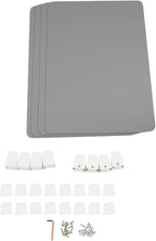 4PCS Desk Dividers Office Partitions,Privacy Desk Panel Protective, Frosted Acrylic with Clamps Classroom Privacy Shield for Offices Schools Call Centers 23.62x15.75in (Grey)