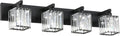 Aipsun Black Light Fixtures Bathroom Vanity Light Crystal Modern Vanity Light by Aipsun