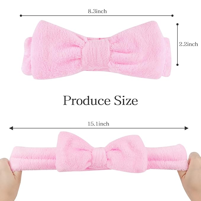 6 Pcs Fluffy Spa Headbands - Image 3