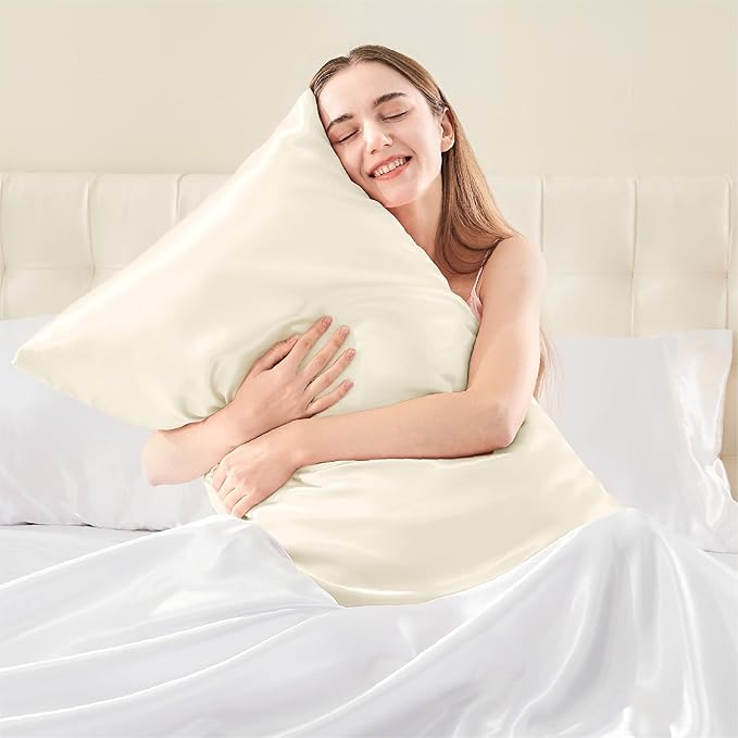 BEDELITE Satin Pillowcase with Zipper 4 Pack, Super Soft and Cooling Similar to - Image 2