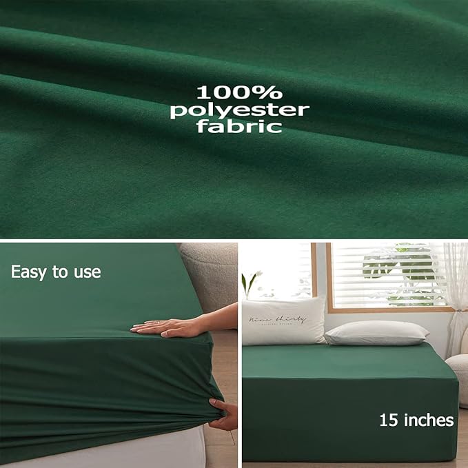 Bedding Queen Size Fitted Sheet Only- Bottom Matress Fitted Sheet-Fits 15inches - Image 3