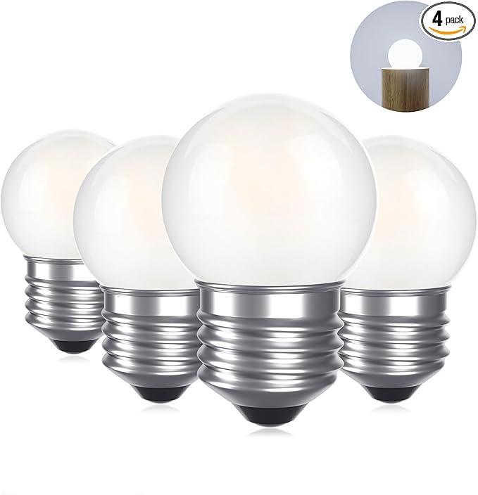 G40 1.5w Dim Led Bulb Equivalent 15 Watt Light Bulbs, Standard E26 Base Frosted by lightinlife-DIYIdeallife