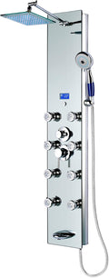 Blue Ocean 52" Aluminum SPA392M Shower Panel Tower System by TheHomeBudgetHousewareInc
